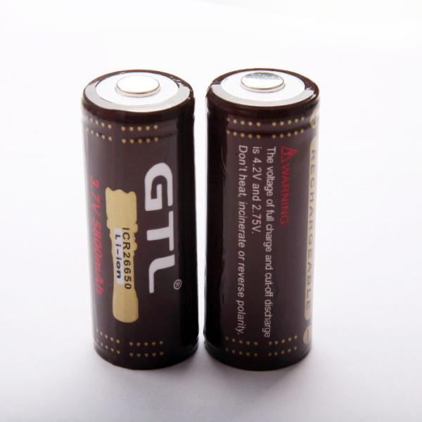 GTL 5800mAh 26650 rechargeable battery High Performance Lithium Rechargeable