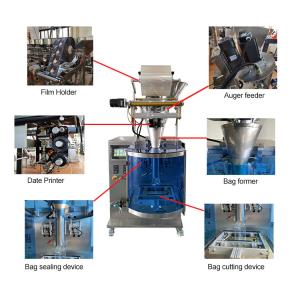 0.1g Powder Pouch Packing Machine 500kg 100bags/min VFFS