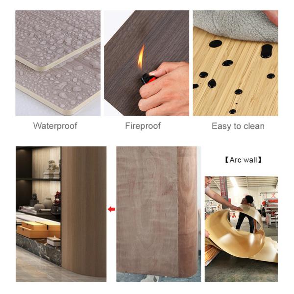 Waterproof And Moisture-Proof Bamboo Charcoal Fiber Board With Wood Grain