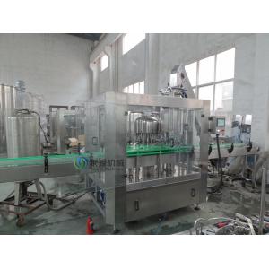 3000 BPH Water Glass Bottle Filling Machine With Twist off Cap , Hot Filling