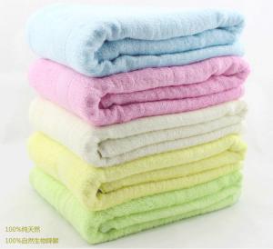 China Natural Bamboo Fiber 28*55'' Bath Towel Soft  Pure Color Natural Organic Bamboo Fiber Towe on sale