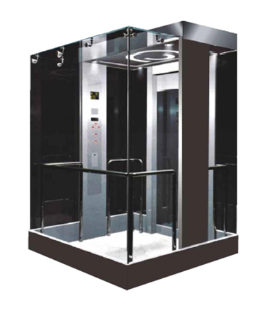 Square Electric Passenger Elevator Comfortable With Load 800 To 1000kg