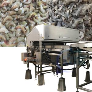 Shrimp head and shell sorting machine cleaning machine processing plant assembly