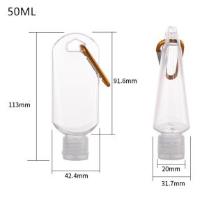 50ML Hand Washing PETG Bottle Hand Sanitizer Bottle With Hook for Multifarious