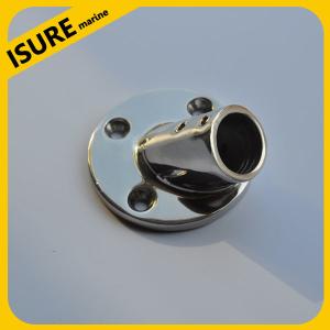 China Stainless Steel Round Base Boat Hand Rail 30 Degree Fitting  Tube on sale