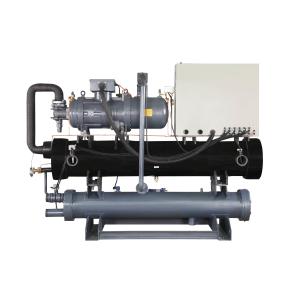 China Plastic 40 Ton Water Cooled Screw Chiller 40hp Plastic Injection Chiller on sale