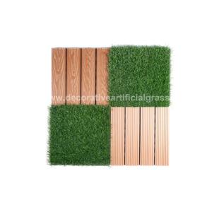 Synthetic Backing Interlocking Decorative Artificial Grass Turf OEM ODM