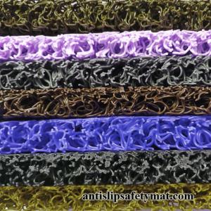 PVC Loop Coil Runner Anti Slip Safety Mat Plastic Floor Matting 11MM To 15MM
