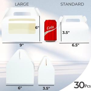 Treat Boxes With Window, Food-Grade Paper Boxes For Food, Gift Boxes Bakery