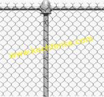 Galvanized Chain Link Trellis , Easily Assembled Pvc Coated Chain Link Mesh