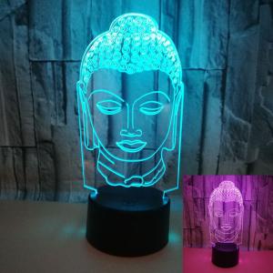 China Gift custom Buddha image dimming 3D LED night lights creative kindergarten school bank Christmas gift on sale