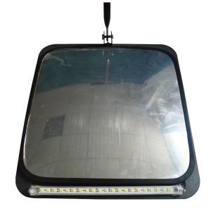 LED White Light Vehicle Inspection Mirror With DC12V Rechargeable Battery