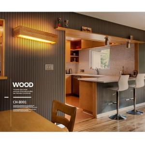 Japanese Style Led Lamp Oak Wooden Wall Lamp Nordic Solid Wood Mirror nordic