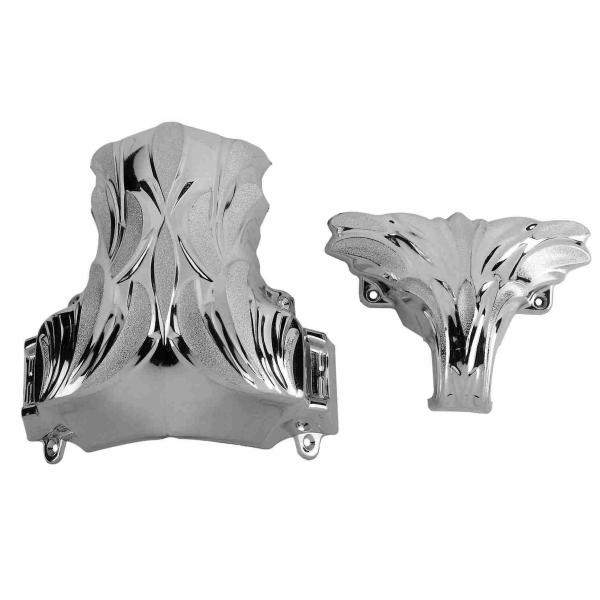 Quality Plating Silver Color Casket Corner 1# S Funeral Coffin Ornaments Flower Design wholesale