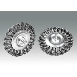 Knotted wheel brushesk with shan