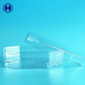 Octagon Plastic Food Storage Jars Chocolate Cakes Packaging 340ml 12oz