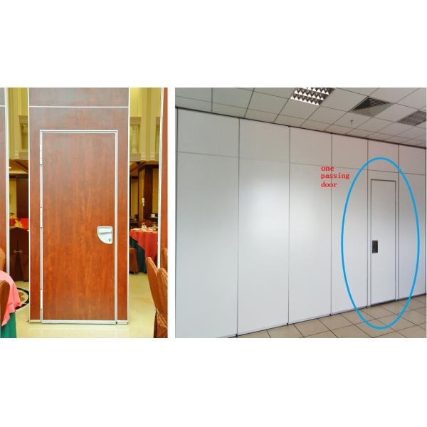 Soundproof Material Folding Panel Partitions Commercial Furniture 4 m Height