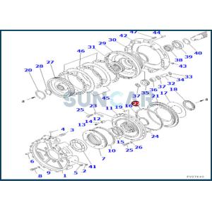 145-15-42810 1451542810 Gearbox Seal Ring For D375A-6 D275A-2