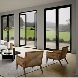 China High-Quality Aluminum Alloy 6063-T5 Frame Swing Door for Commercial and Residential Settings with Customizable Hardware Accessories on sale