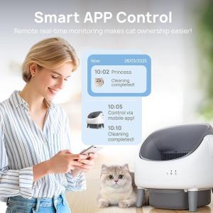 Automatic Self Cleaning Cat Litter Box with Sensor Extra Large Pet Toilet