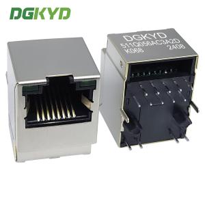China DGKYD511Q056AC3A2DK068 RJ45 180 Degree Direct Insertion With Shielded Shell Full Package Network Interface 10p8c on sale China DGKYD511Q056AC3A2DK068 RJ45 180 Degree Direct Insertion With Shielded Shell Full Package Network Interface 10p8c on sale