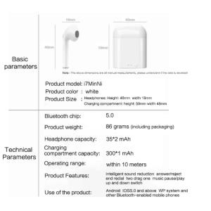 China Touch Control Private Earpods Wireless For Android with 5.0 bluetooth and 3D stereo on sale