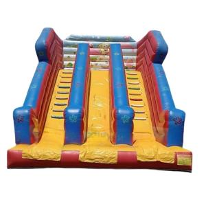 Commercial Outdoor Party Inflatable Tobogan Bouncy Castle with Double Side Slide