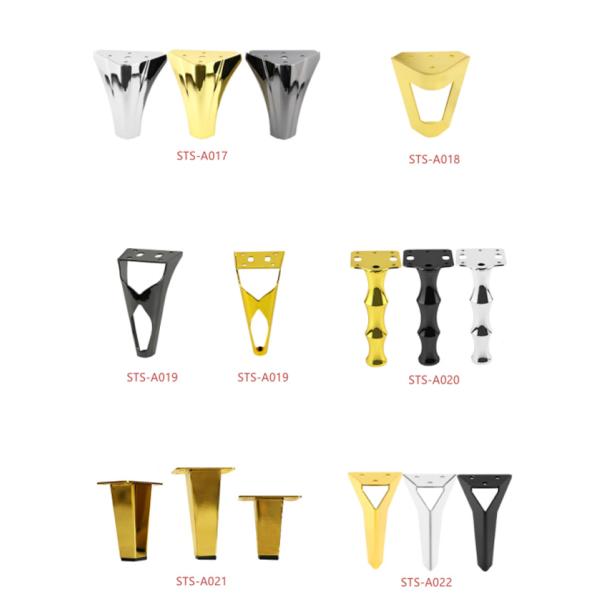 Furniture Hardware Accessories Metal Plating Polishing Sofa Legs Bed Foot Chair Feet Coffee Table Leg For Bedroom
