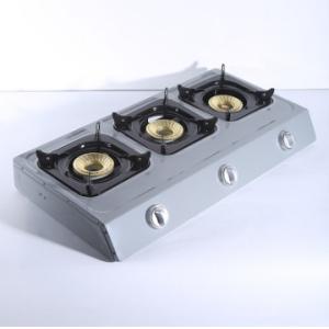 Factory supply stainless steel household kitchenware three-eye gas cooker