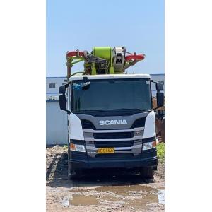 Semi-Dry Shotcrete Ready-Mix Concrete Pump Truck with Zoomlion 56meter Used Pump