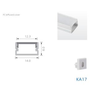 PMMA Cover Square Led Aluminium Profile T3 Temper Sandblasting