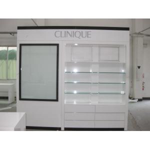 Cheap Glass Cosmetics Cabinets Made by Wood with LED Lightings for sale
