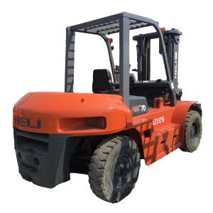 Cheap Used Heli Forklift 7000 kg TCM Diesel Propane Forklift for Your Loading and Unloading for sale