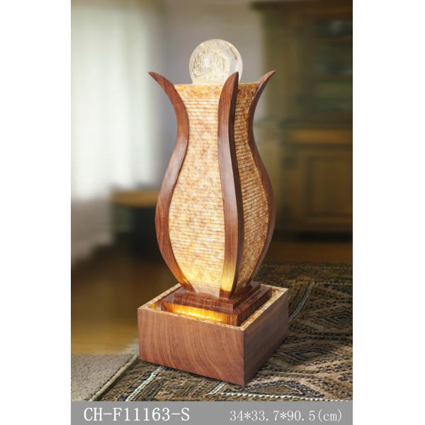 Quality Flowers Marble Effect Wood Rattan Garden Fountain wholesale