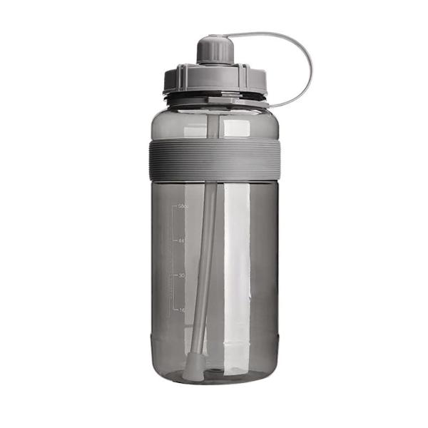 Quality 2L Large Capacity Plastic Water Bottle Straw Bottle ‎Glossy Finish wholesale