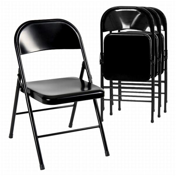 Quality Commercial Stackable Metal Fold Up Chairs For Picnic red black white wholesale