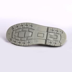 White Safety Boots With Low Cut And Embossed Cow Leather Upper