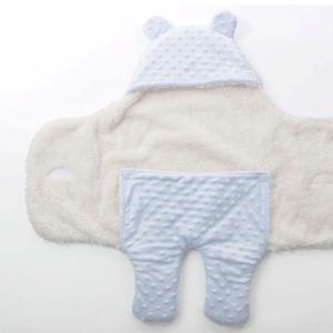 Baby Fleece Swaddle Wrap Newborn Cute Bear Swaddleme Wrap Sack
