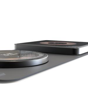 Dual Alloy Magnetic Wireless Charger 2 In 1 15W Foldable For IPhone And Earphone