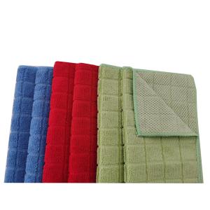 Cheap Dish Cleaning Towel Dish Drying Rags With Scrubbing Mesh for sale
