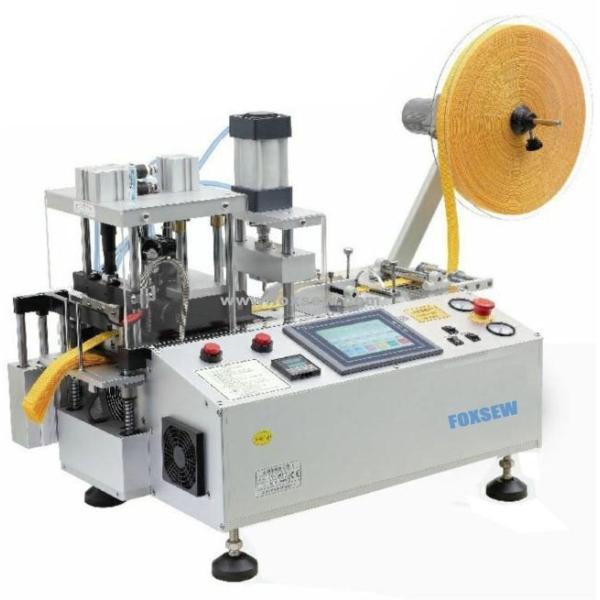 Quality Automatic Webbing Cutting Machine with Hole Punching and Stacker FX-150LR wholesale