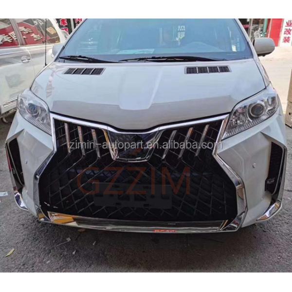 other auto parts front and rear lm style body kit with hood for toyota sienna 2011-2020