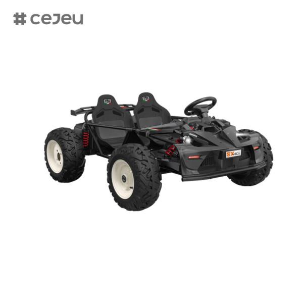 KINTEX 12V Ride on Drift Car Drifting Go Kart for Kids with 2 Speeds,Rear brake light,Music,Bluetooth,Two doors open