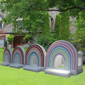 2024 Double Slide White Inflatable Bouncer House with Customized Color and