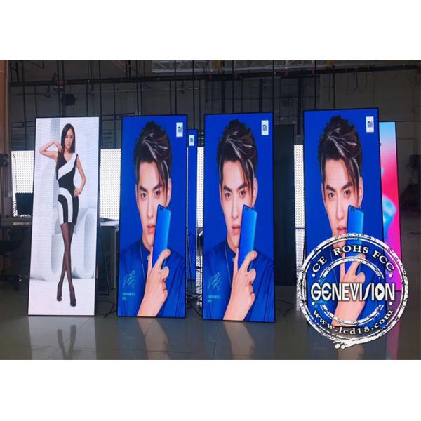 P3 LED Sign Poster Screen Kiosk Digital Signage 1500 Nits Indoor Portable 1920x576mm