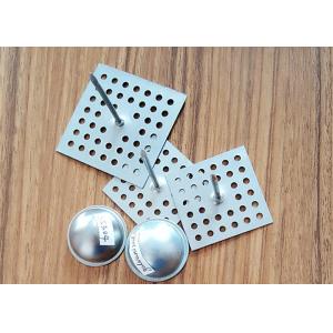 SS Perforated Base Insulation Anchor Pins, Insulation Hangers With Dome Caps