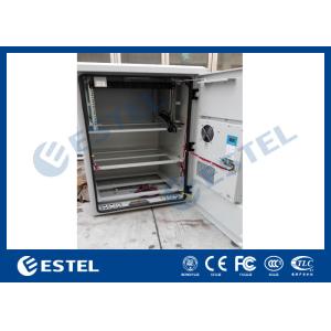 Pole Mounted Outdoor Power Cabinet , Telecom Equipment Cabinet With DC Air