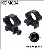 Hunting Black 11mm to 20mm Conversion Adapter Mount with Knurled Thumb Nut Connector