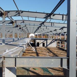 Prefab Steel Structure Warehouse with Glass Wool Sandwich Panels