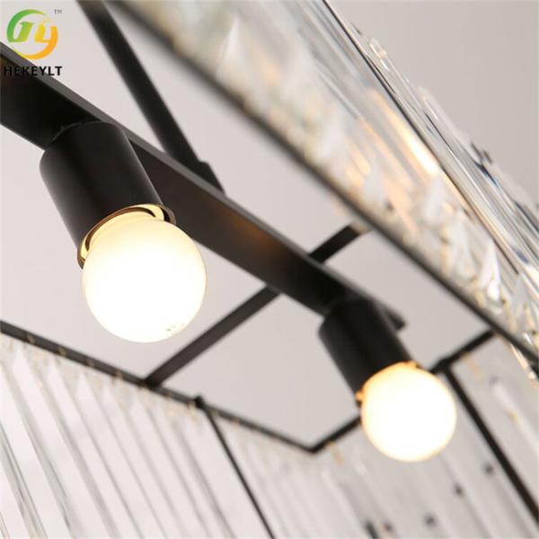 Clear Dimmable Crystal Pendant Light Luxury K9 Crystal Metal